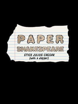 Paper Shakespeare: Stick Julius Caesar (with a dagger)