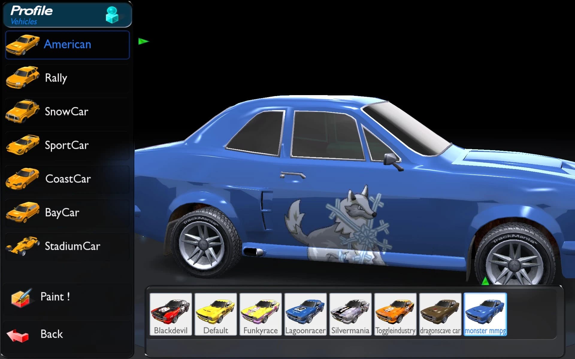 Huskate car