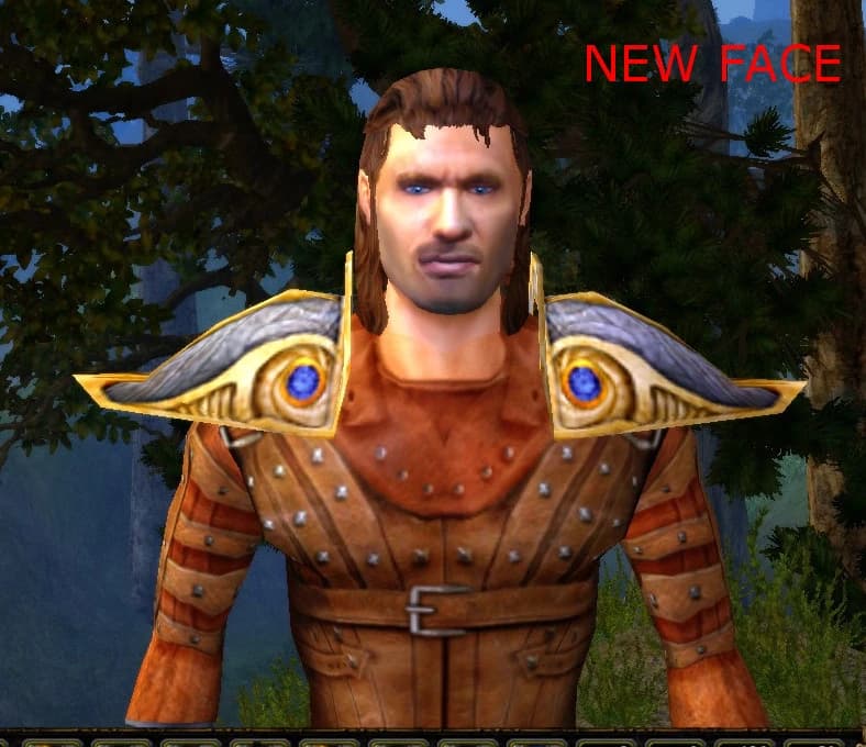 Default Human Male Face and Eye improvement