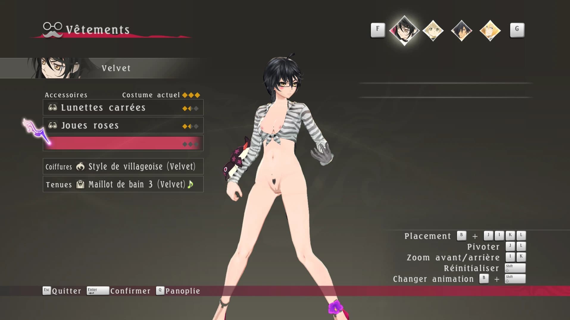 Velvet Naked Outfit