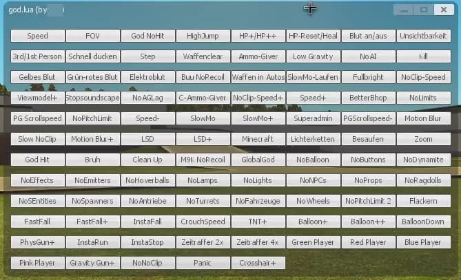 Sandbox Menu