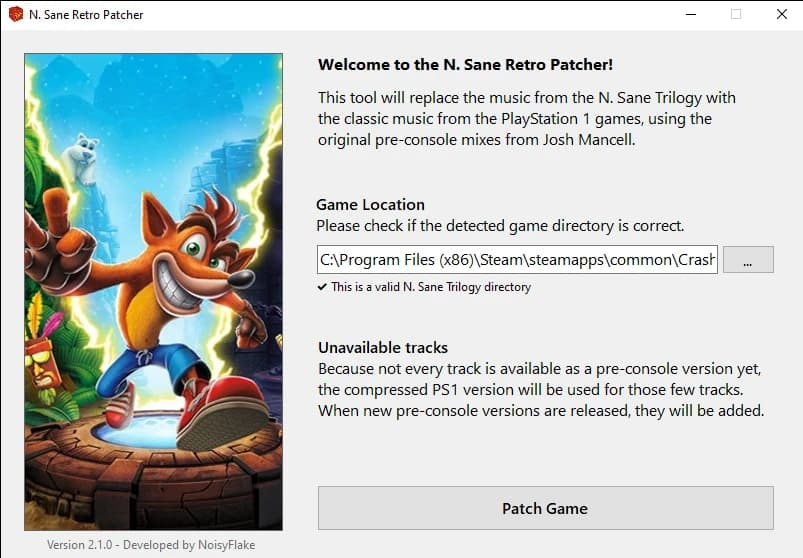 N. Sane Retro Patcher
