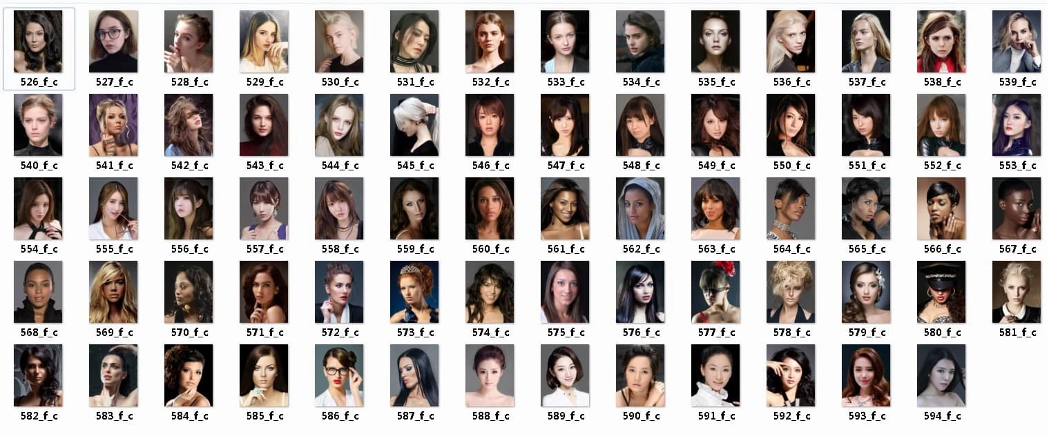 69 New Female Portraits