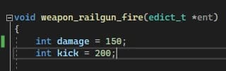 Railgun damage 150