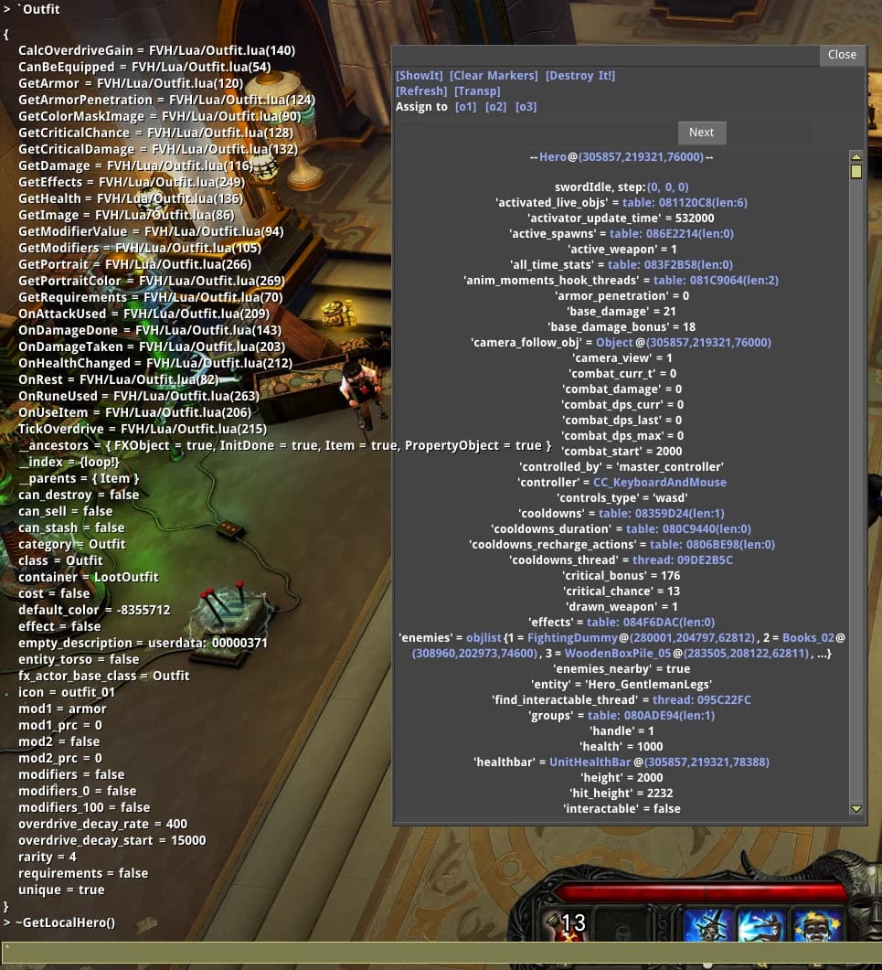 Enable Lua Console