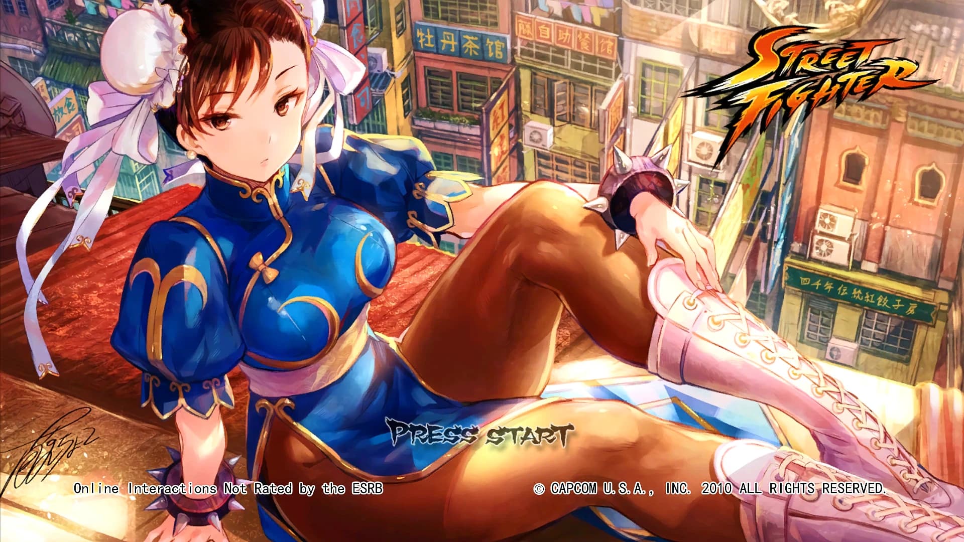 Chun Li Title Screen