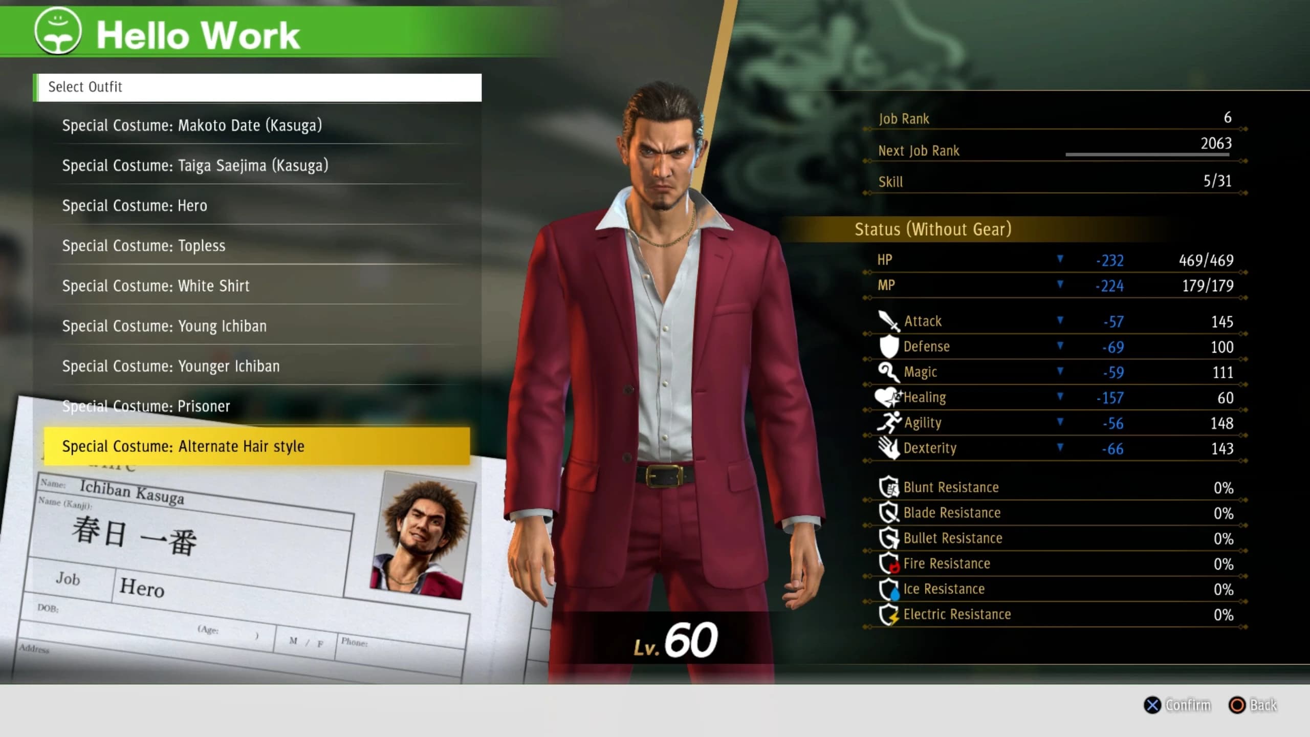 Expanded Job Outfits
