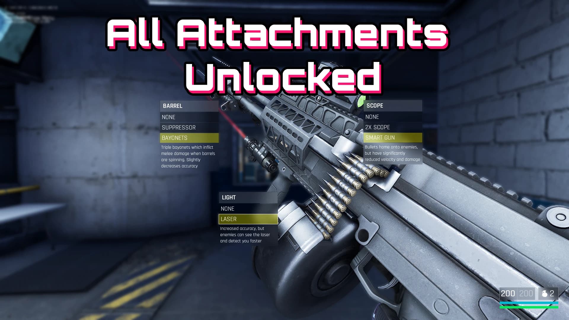 Unlock all attachments Mod