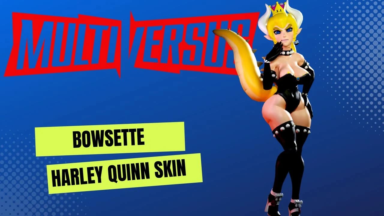 Bowsette Skin for Harley Quinn in MultiVersus