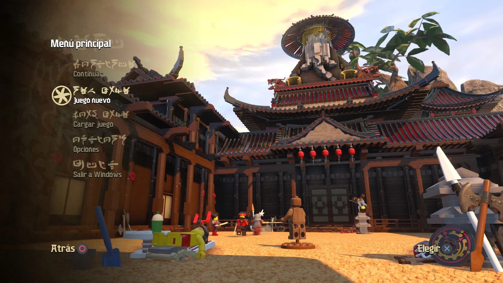 Playstation 4 buttons Lego Ninjago Movie Videogame