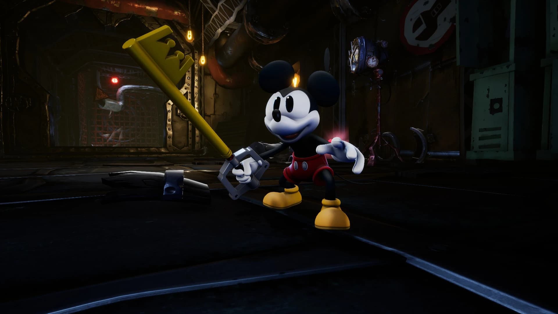 Kingdom Key D over Mickey's Brush (Early Version)