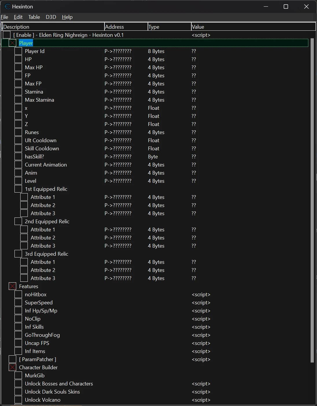 Elden Ring Nightreign Ultimate Cheat Engine Table (Best Table)