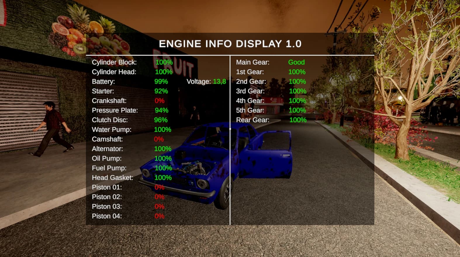 Engine Info Display