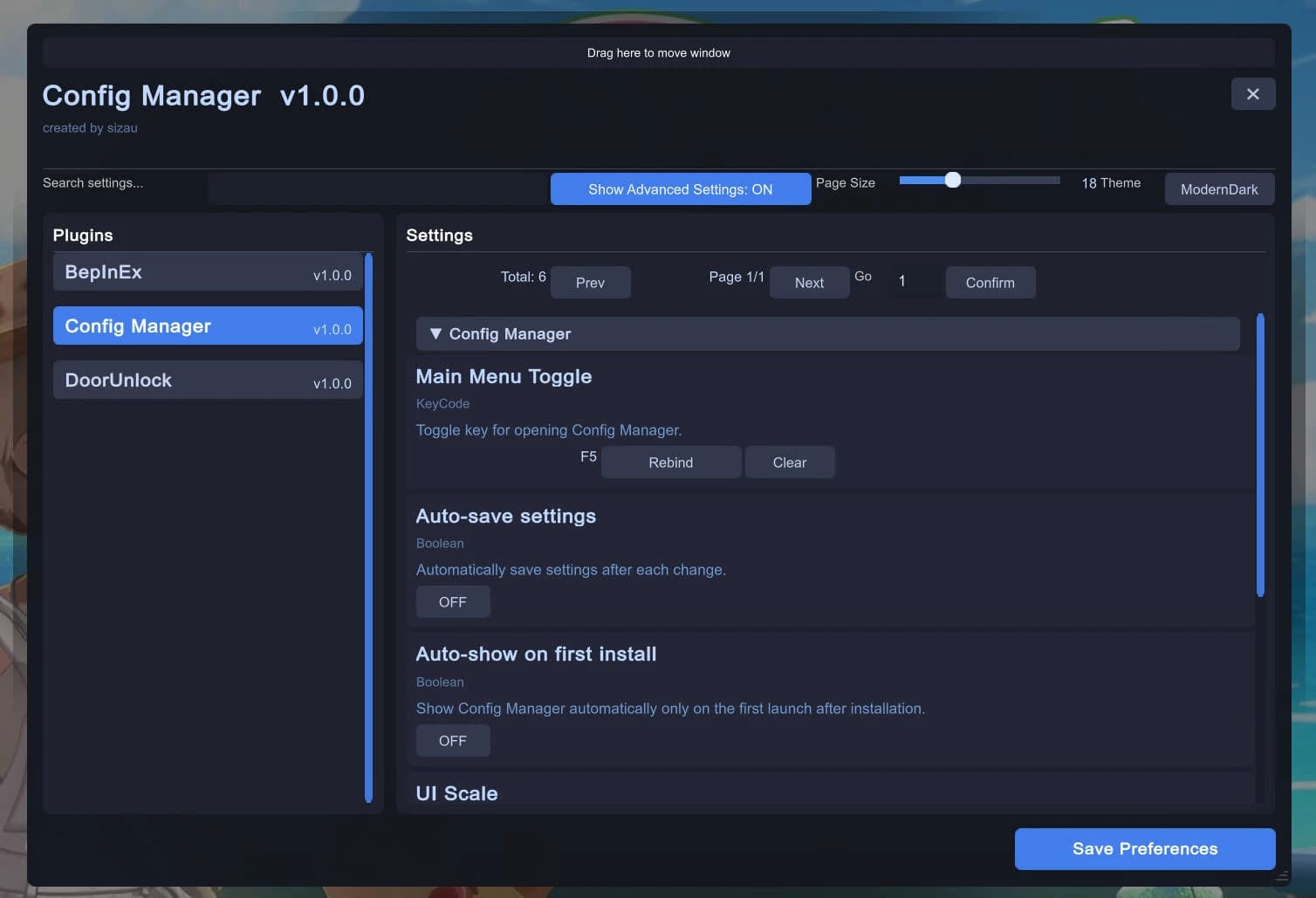 Config Manager for BepInEx