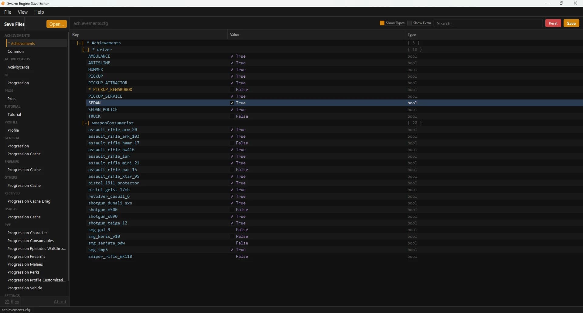 Swarm Engine Save Editor