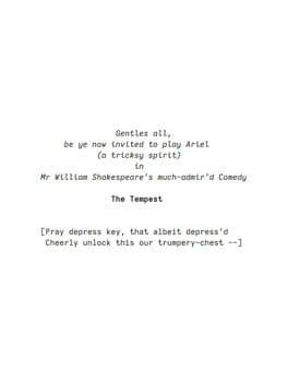 The Tempest