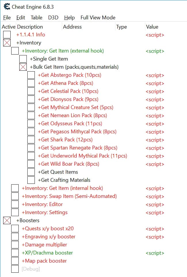 AC Odyssey Inventory Editor