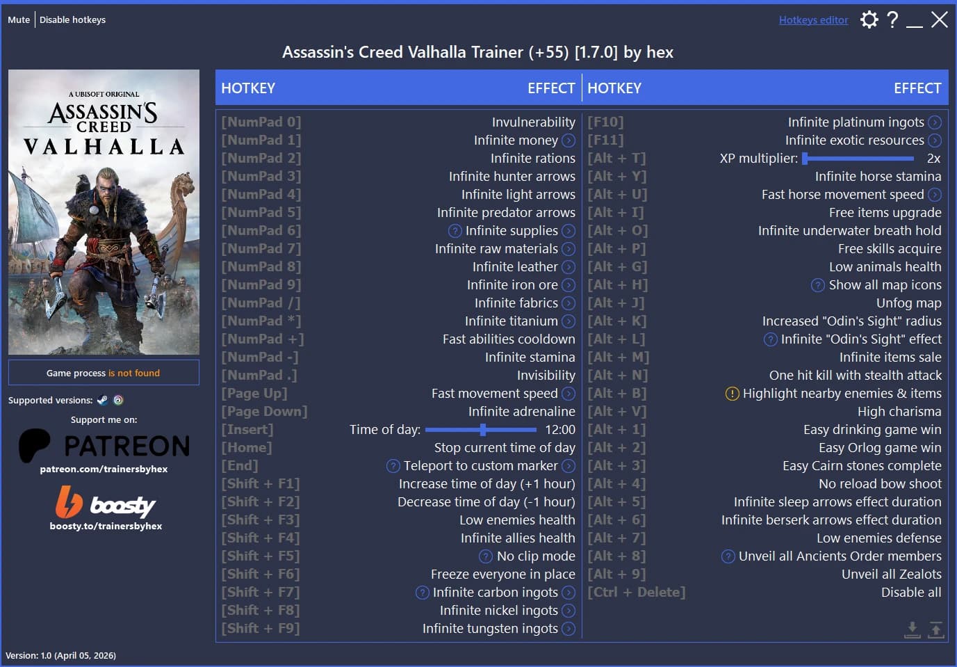 Assassin's Creed Valhalla Trainer