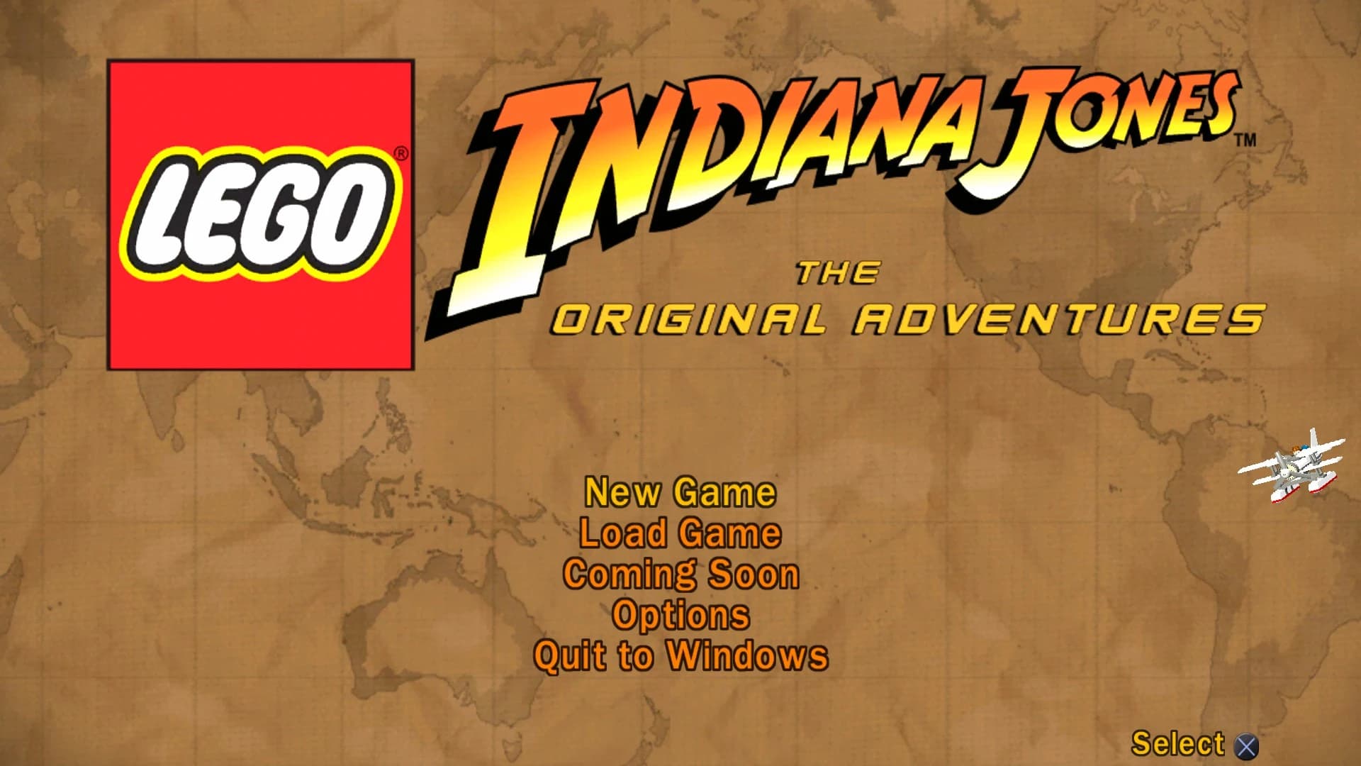 Playstation 3 buttons Lego Indiana Jones The Original Adventures