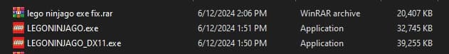 lego ninjago fixed executables