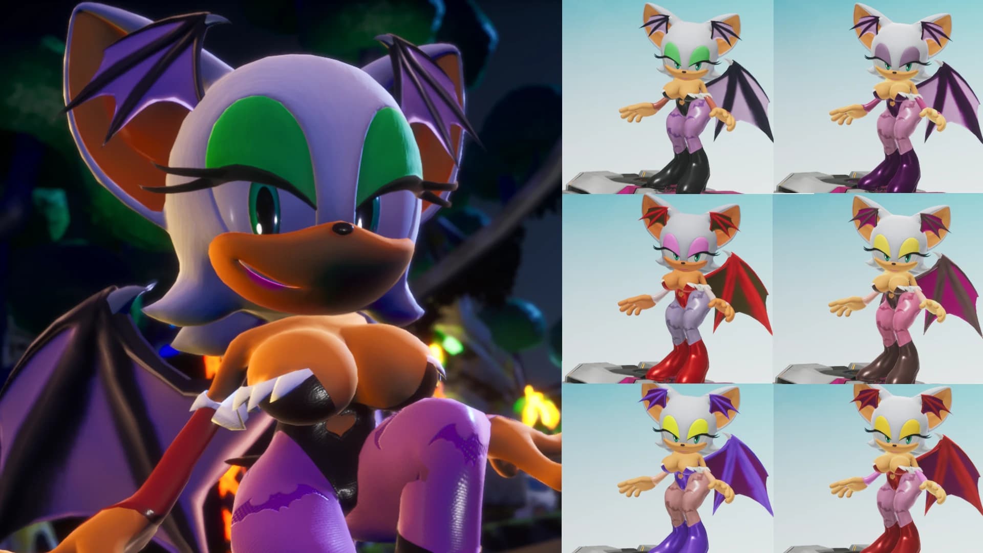 (UI UPDATE) Morrigan Rouge with Jiggle Physics